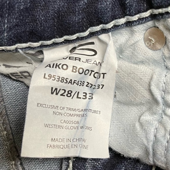 SILVER Jeans AIKO bootcut size 28W - Picture 6 of 6